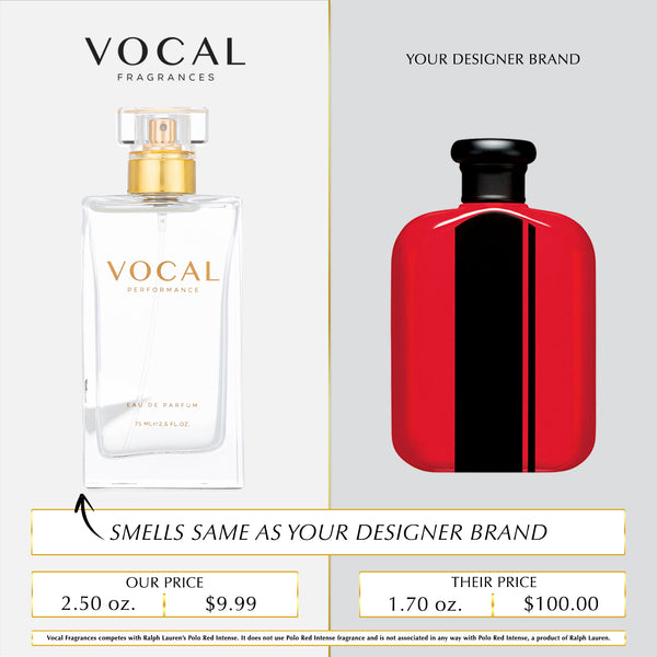M014 Vocal Performance Eau De Parfum For Men Inspired by Ralph Lauren Polo Red Intense