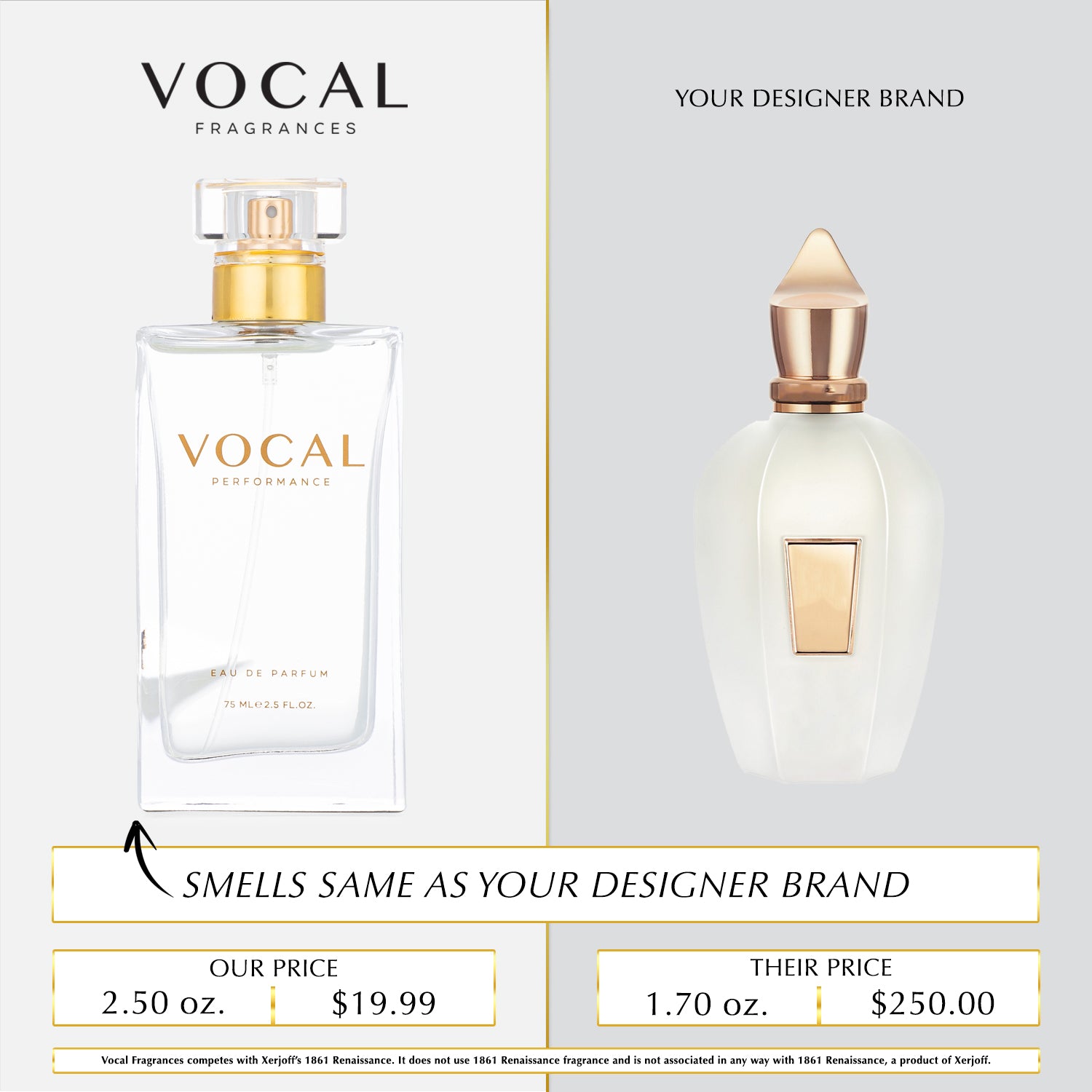 U024 Vocal Performance Eau De Parfum For Unisex Inspired by Xerjoff 1861 Renaissance