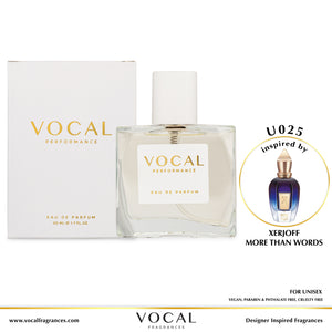 U025 Vocal Performance Eau De Parfum For Unisex Inspired by Xerjoff More Than Words