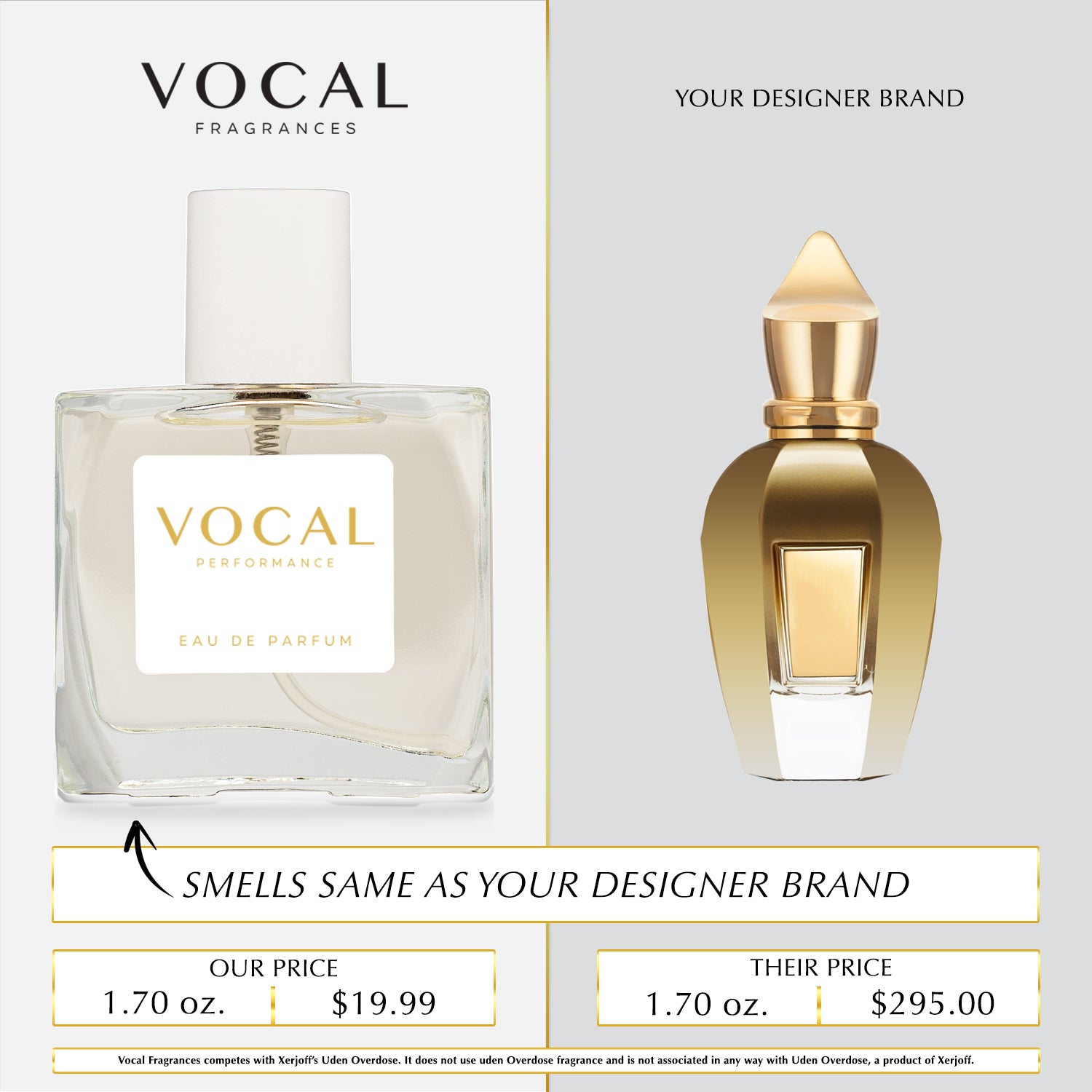U026 Vocal Performance Eau De Parfum For Unisex Inspired by Xerjoff Uden Overdose
