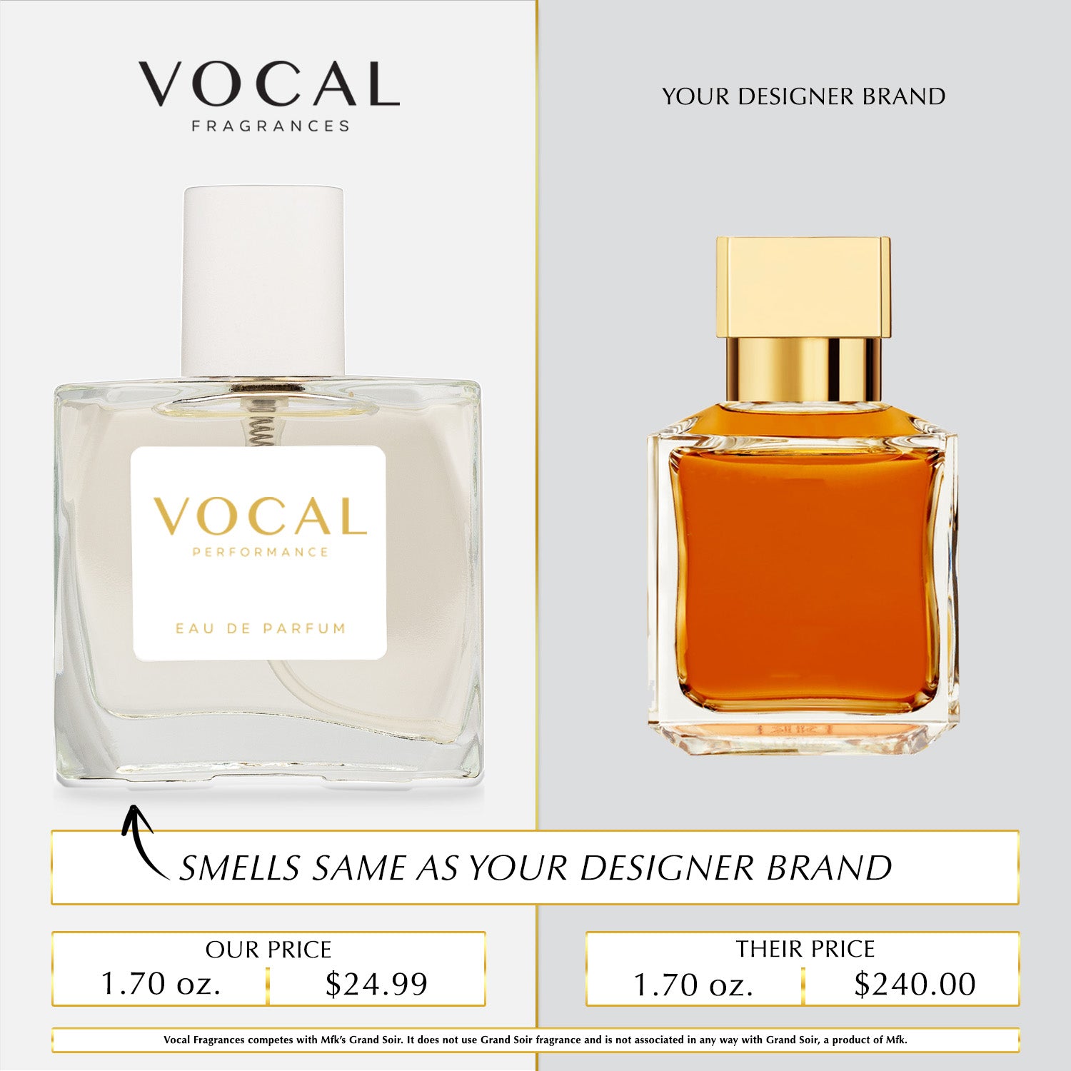 U035 Vocal Performance Eau De Parfum For Unisex Inspired by Maison Francis Kurkdjian Grand Soir