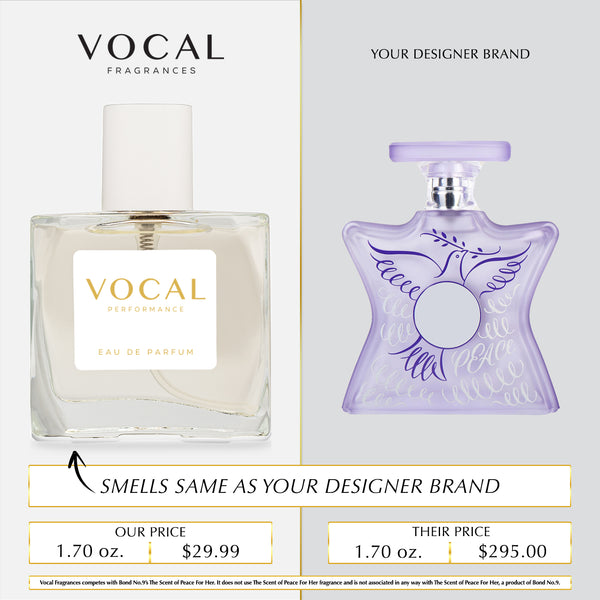 W087 Vocal Performance Eau De Parfum For Women Inspired by Bond No.9 The Scent of Peace For Her