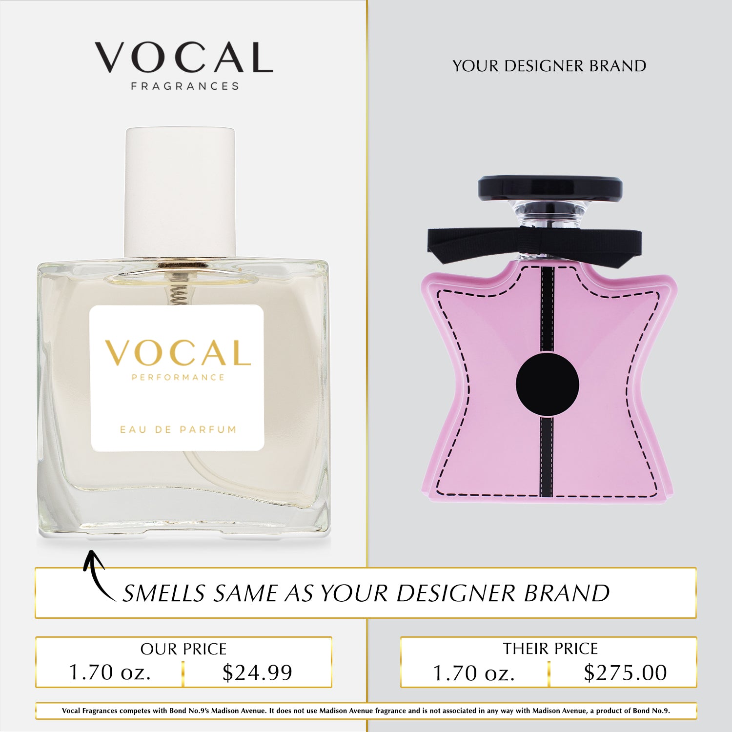 W089 Vocal Performance Eau De Parfum For Women Inspired by Bond No. 9 Madison Avenue