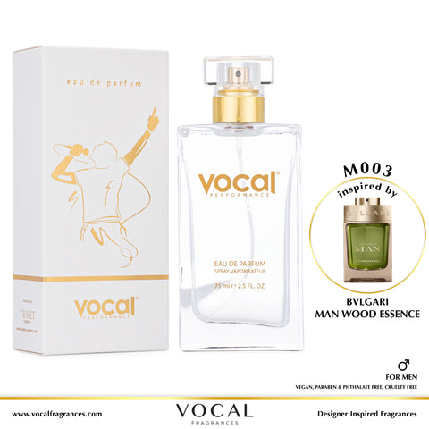M003 Vocal Performance Eau De Parfum For Men Inspired by Bvlgari Man Wood Essence