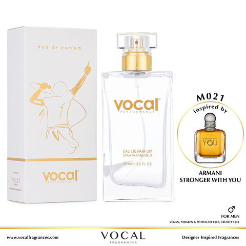 M021 Vocal Performance Eau De Parfum For Men Inspired by Armani Stronger With You