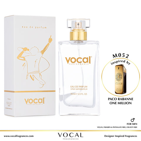 M052 Vocal Performance Eau De Parfum For Men Inspired by Paco Rabanne One Million