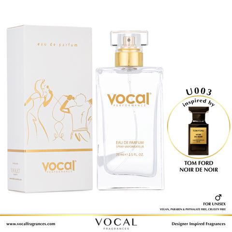 U003 Vocal Performance Eau De Parfum For Unisex Inspired by Tom Ford Noir De Noir