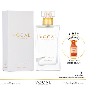 U018 Vocal Performance Eau De Parfum For Unisex Inspired by Tom Ford Bitter Peach