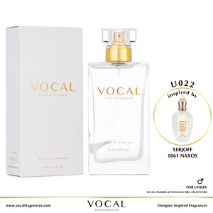 U022 Vocal Performance Eau De Parfum For Unisex Inspired by Xerjoff 1861 Naxos