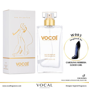W003 Vocal Performance Eau De Parfum For Women Inspired by Carolina Herrera Good Girl