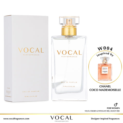 W004 Vocal Performance Eau De Parfum For Women Inspired by Chanel Coco Mademoiselle