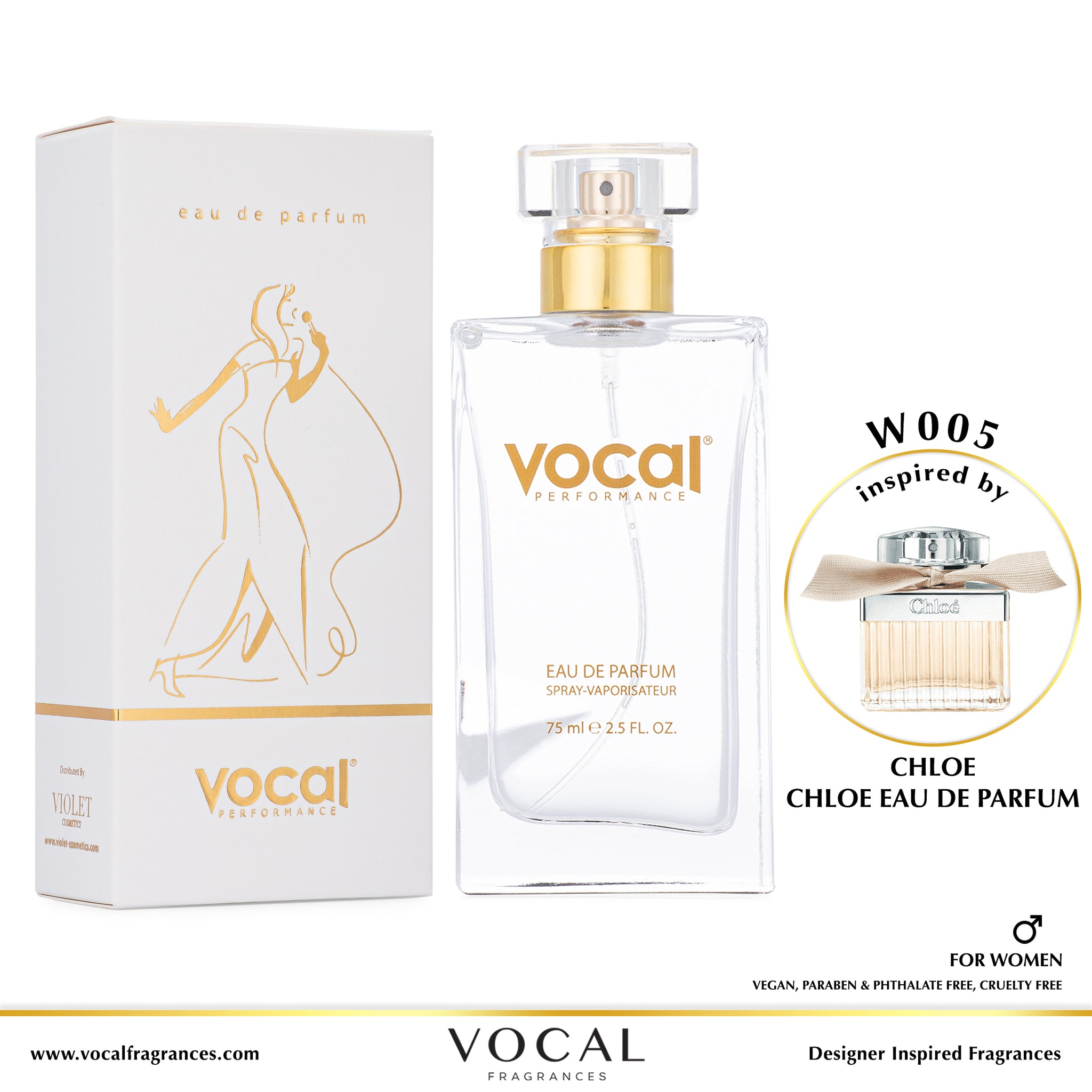 W005 Vocal Performance Eau De Parfum For Women Inspired by Chloe
