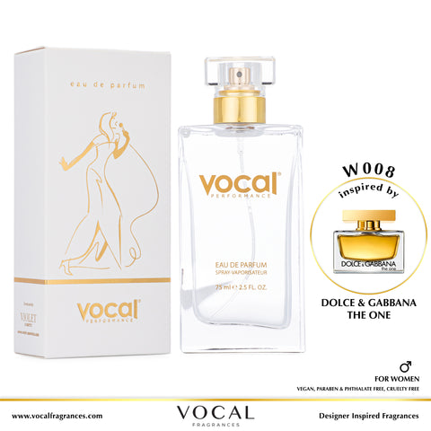 W008 Vocal Performance Eau De Parfum For Women Inspired by Dolce Gabbana The One