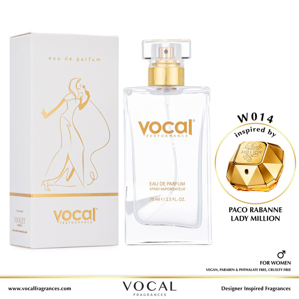 W014 Vocal Performance Eau De Parfum For Women Inspired by Paco Rabanne Lady Million